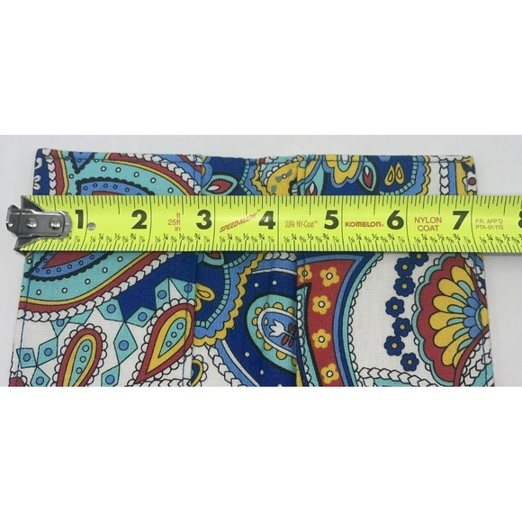Vera Bradley Marina Paisley Euro Checkbook Cover Red Blue Yellow Retired Pattern - Picture 8 of 8